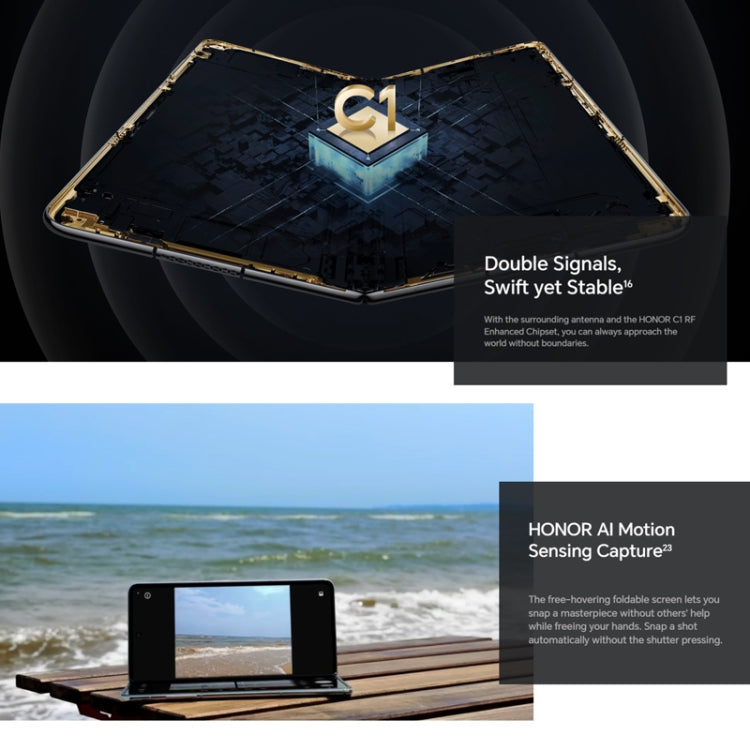 Honor Magic V2 Ultimate 5G, 7.92 inch + 6.43 inch MagicOS 7.2 Snapdragon 8 Gen2 Octa Core up to 3.36GHz, Network: 5G, OTG, Not Support Google Play, 16GB+1TB Honor Magic V2 Ultimate 5G, 7.92 inch + 6.43 inch MagicOS 7.2 Snapdragon 8 Gen2 Octa Core up to 3.36GHz, Network: 5G, OTG, Not Support Google Play, 16GB+1TB